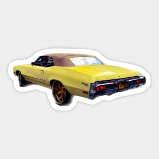 Yellow Car Spider Manhattan New York City Sticker